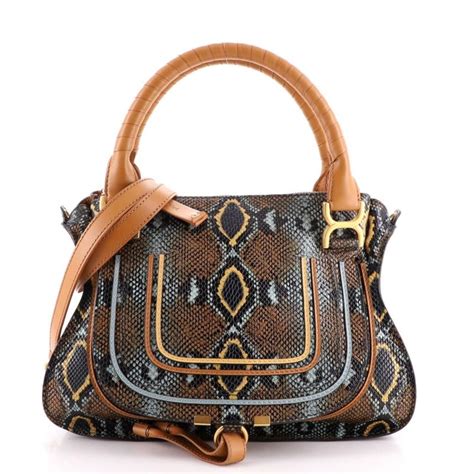 chloe marcie python print|Chloe Marcie Small Python.